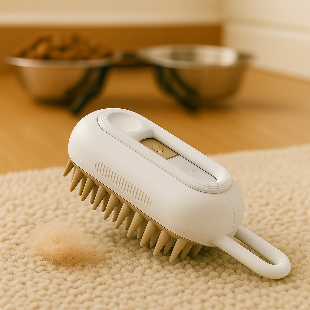 FurSteam – 3 in 1 White Electric Brush