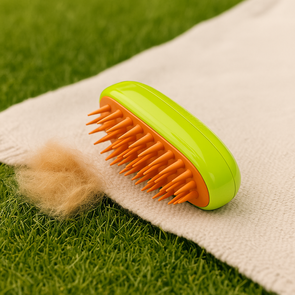 FurSteam – 3 in 1 Green Electric Brush