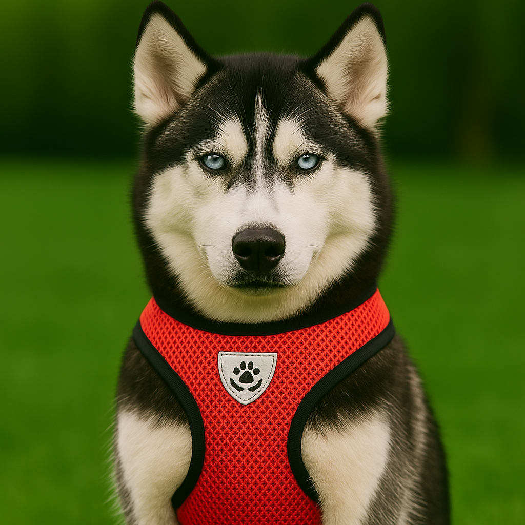 PupSafe – Red Reflective Harness & Leash Set