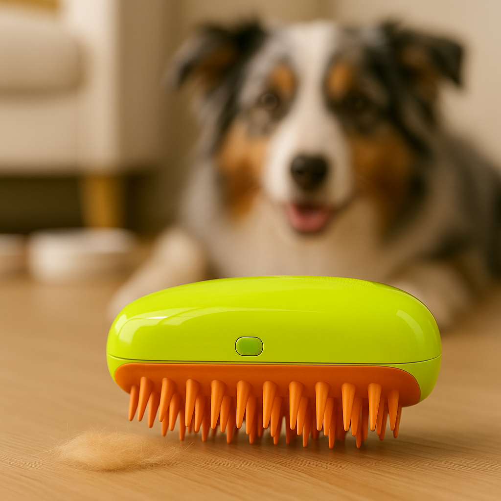 FurSteam – 3 in 1 Green Electric Brush