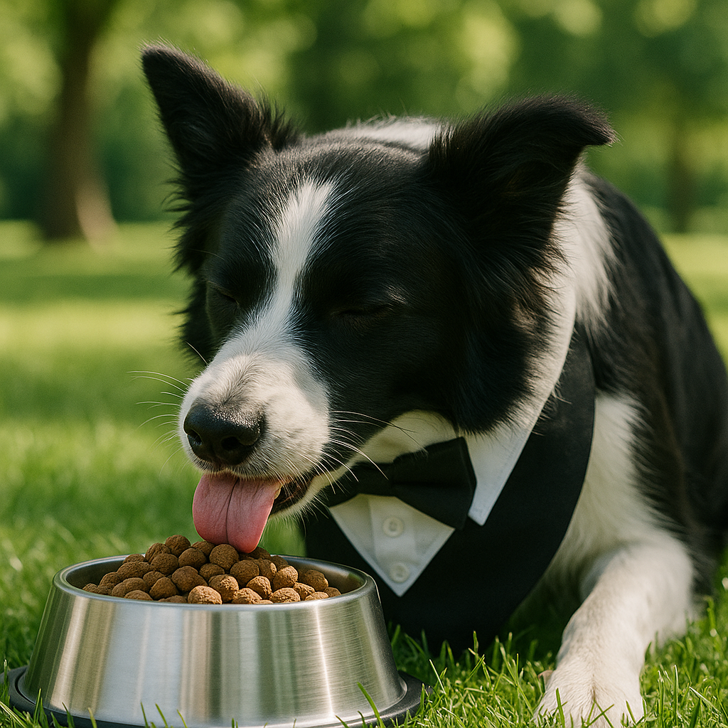 PupTux Collar – Black Tuxedo Bandana