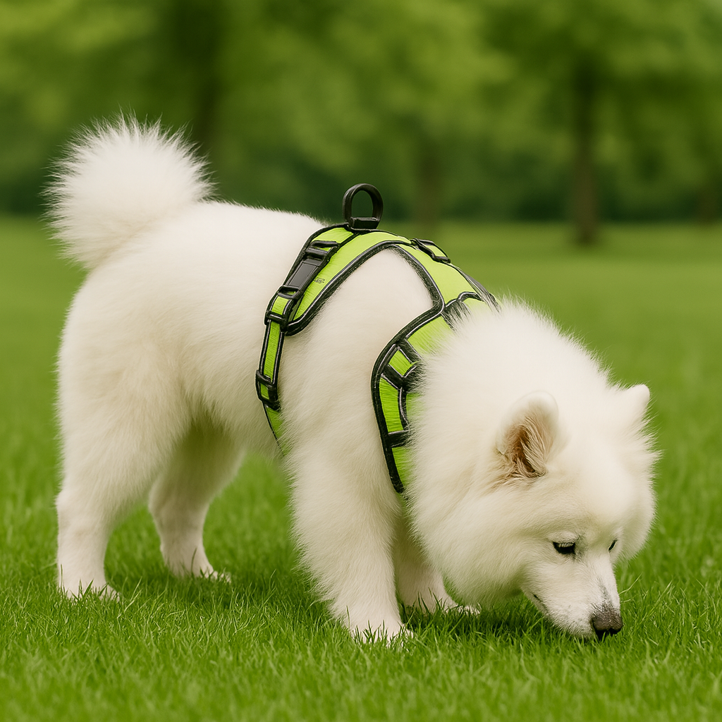 PupAir – Green Reflective Chest Vest