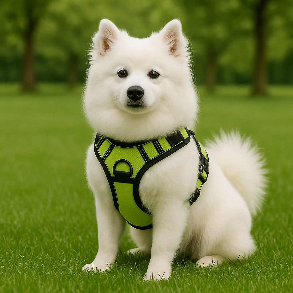 PupAir – Green Reflective Chest Vest