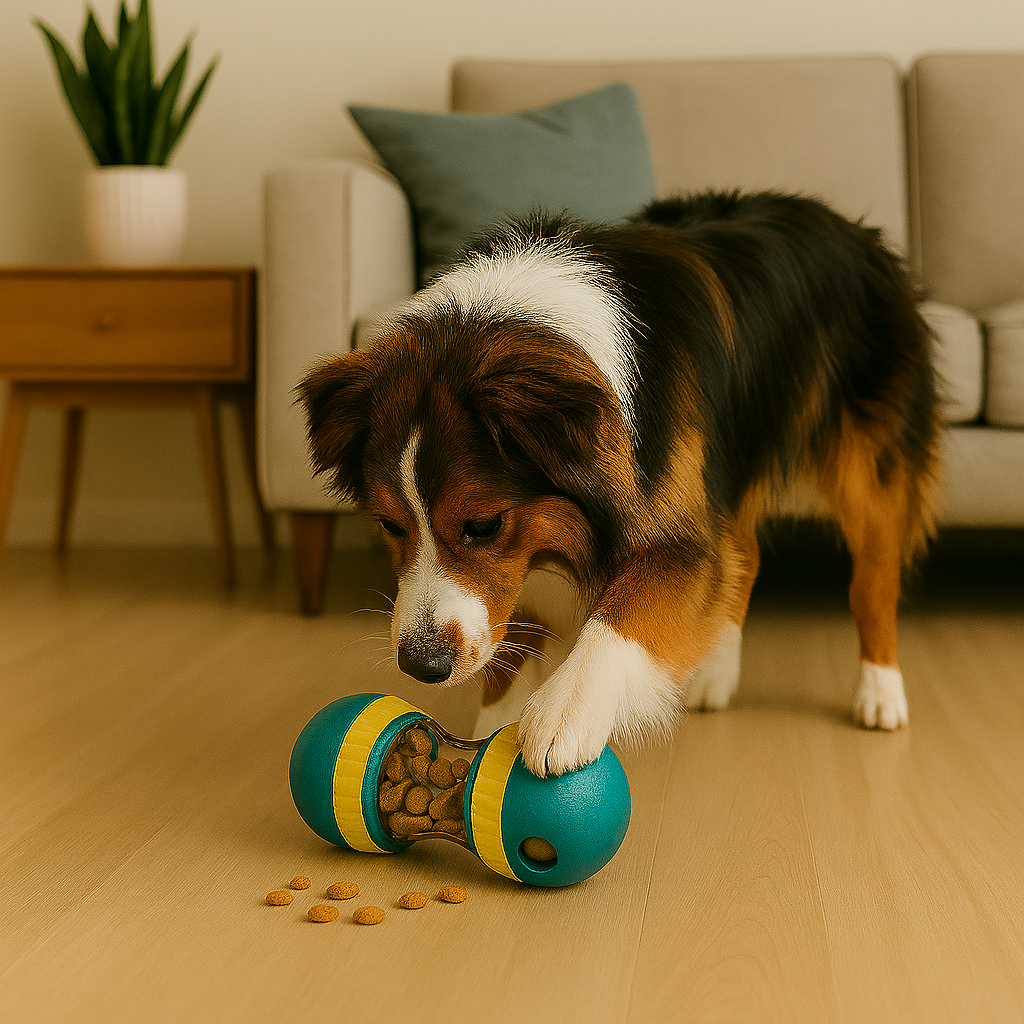 SnackRoller Yellow & Blue – Treat Toy