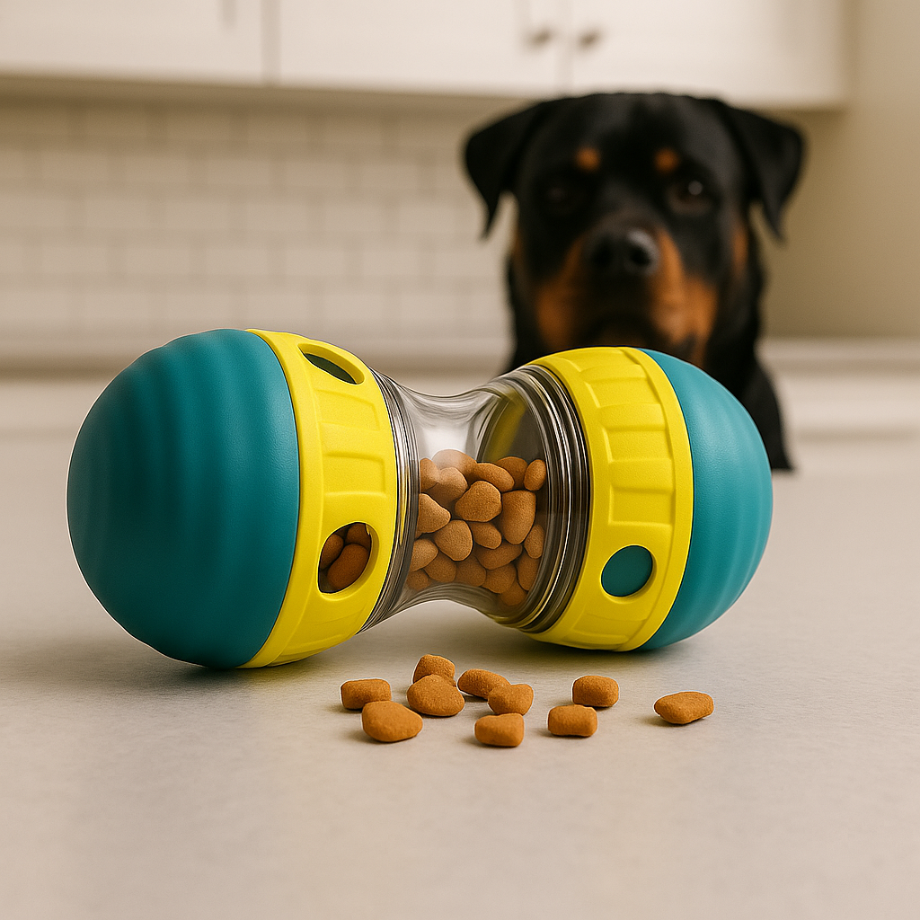 SnackRoller Yellow & Blue – Treat Toy