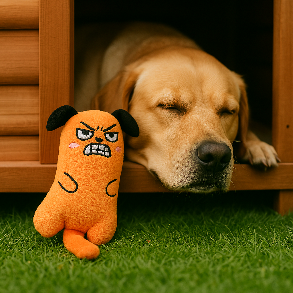 GrumpyPup Orange – Plush Toy