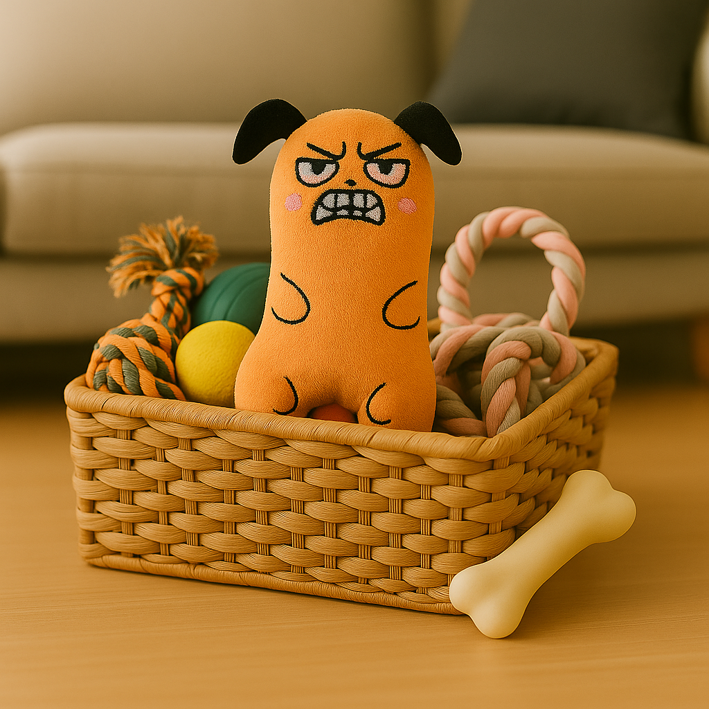 GrumpyPup Orange – Plush Toy