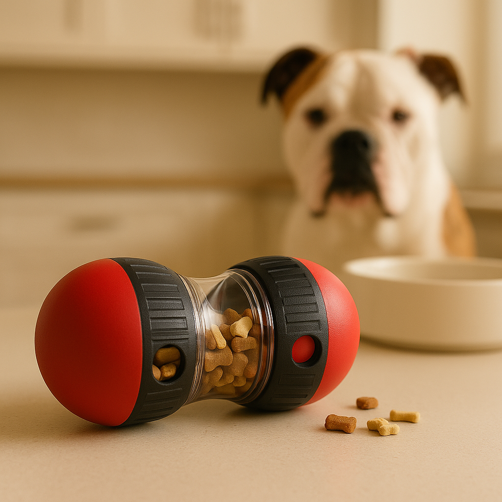 SnackRoller Red & Black – Treat Toy