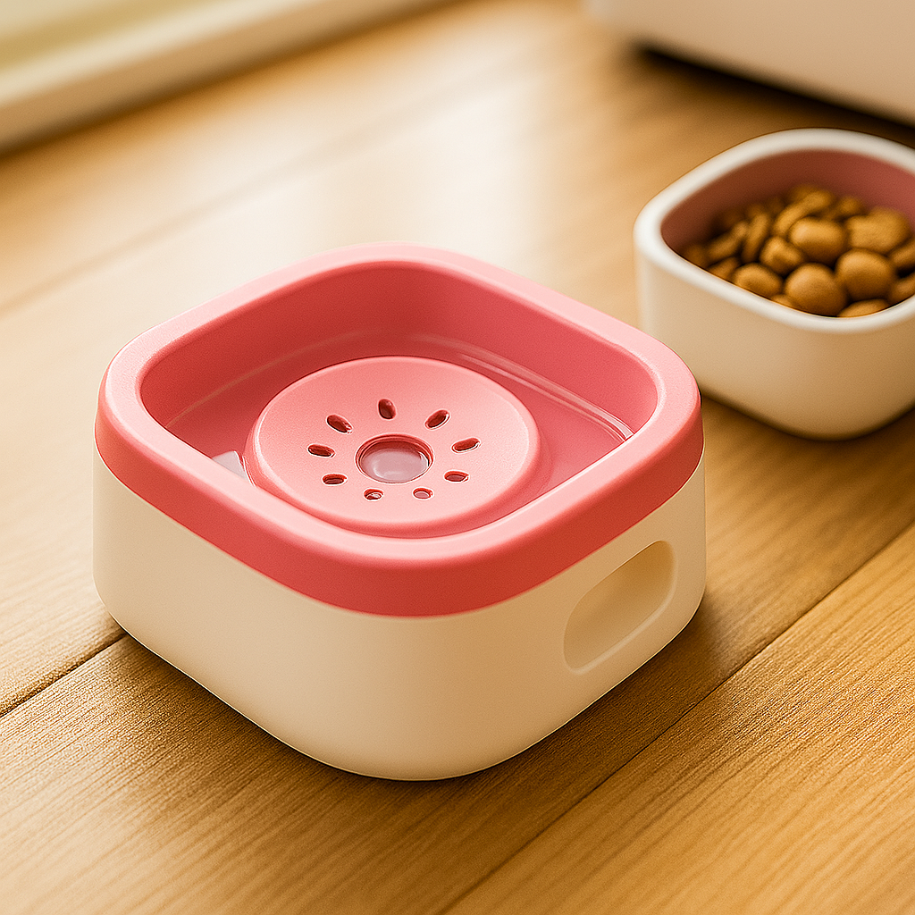 SplashGuard – Rose Anti Spill Water Bowl