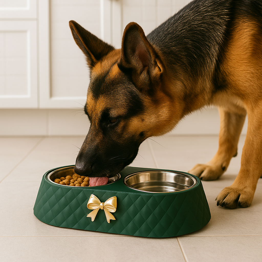 BowtieFeast Green – Double Bowl