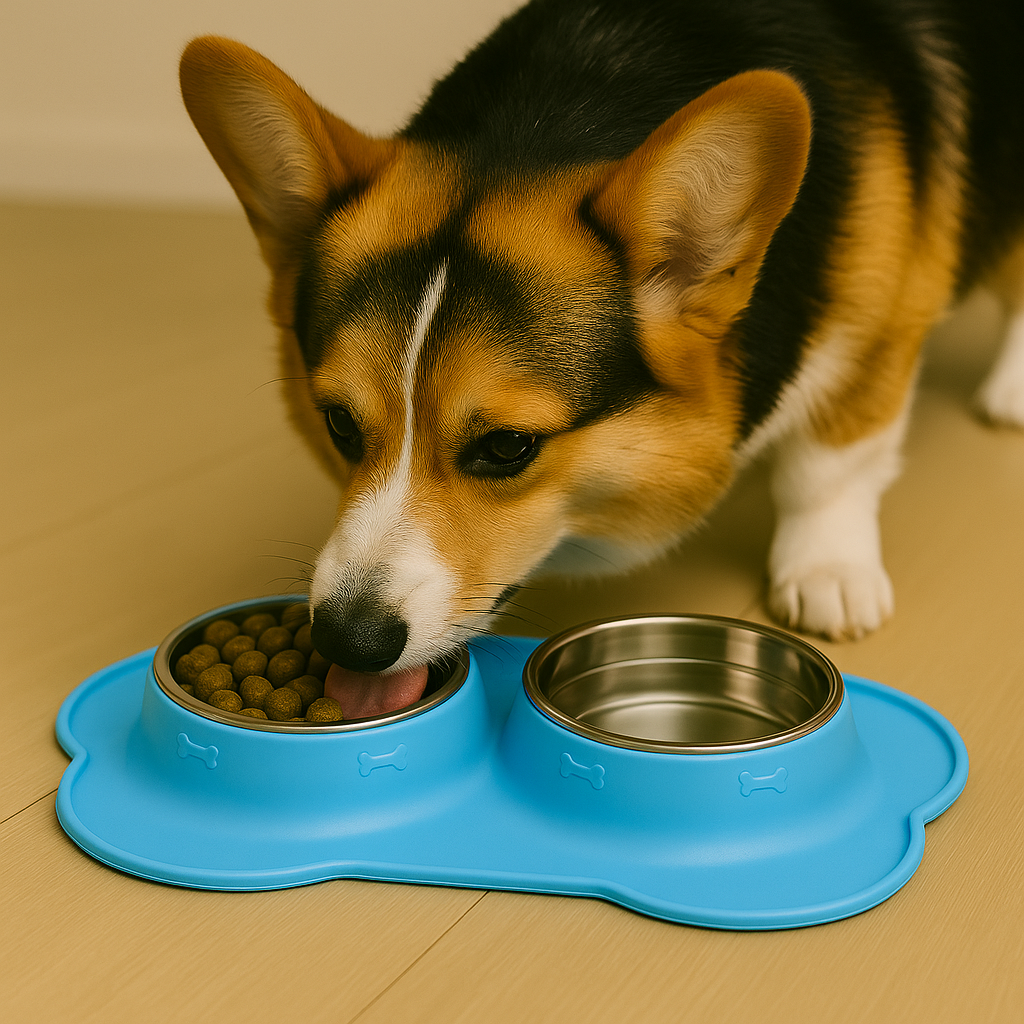 BoneBowl Blue – Double Feeder