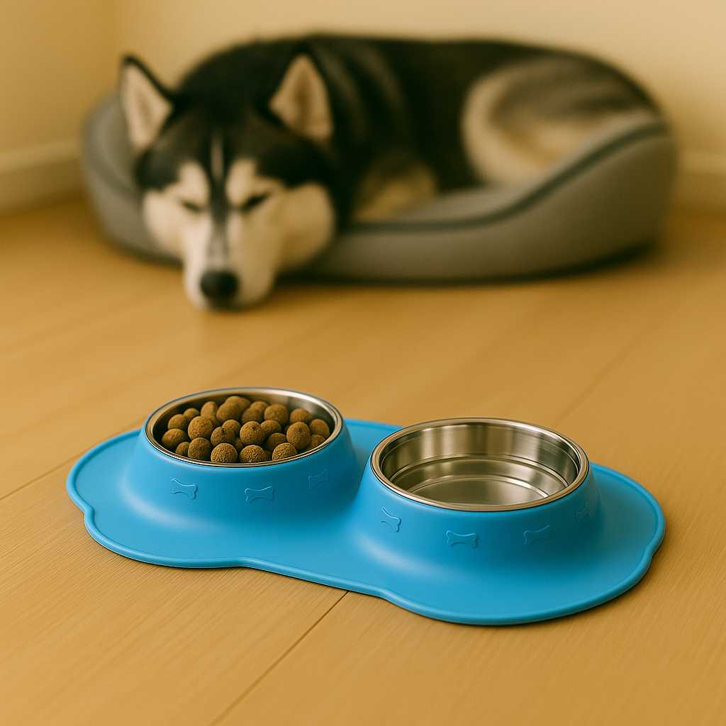 BoneBowl Blue – Double Feeder