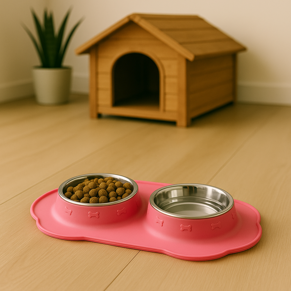 BoneBowl Pink – Double Feeder