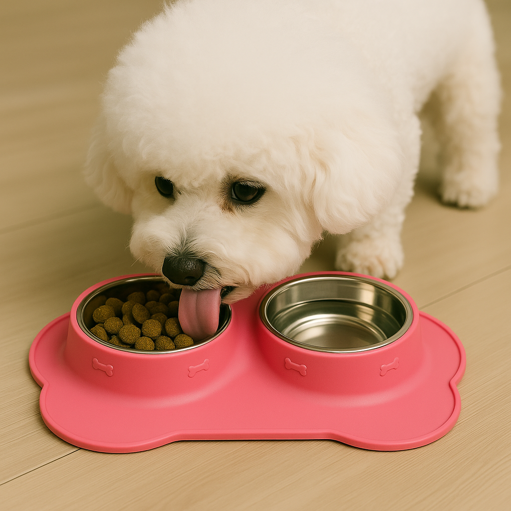 BoneBowl Pink – Double Feeder