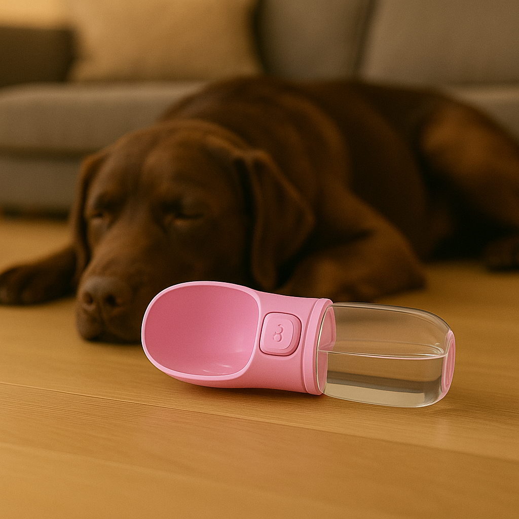PupSip Pink – Dog Water Bottle