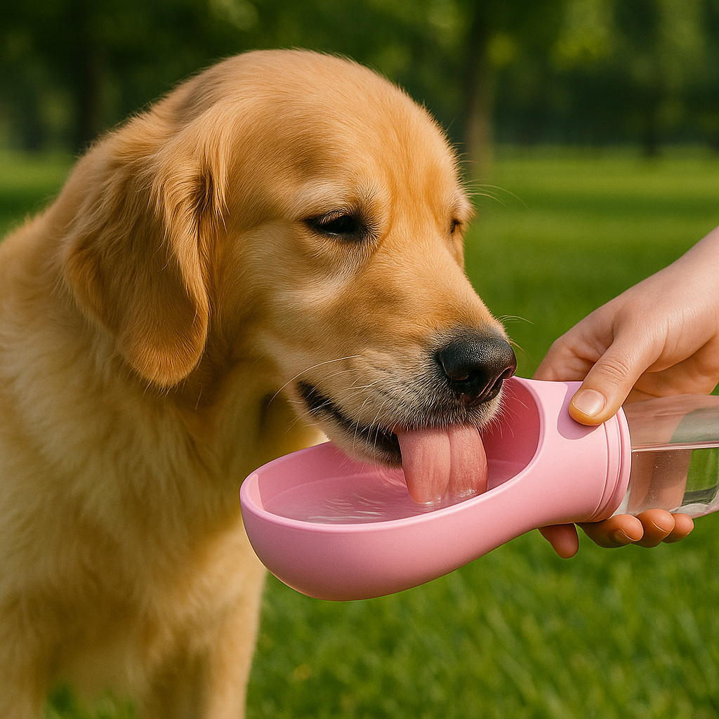 PupSip Pink – Dog Water Bottle