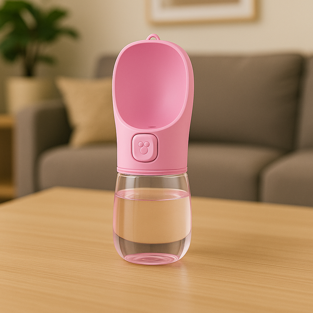 PupSip Pink – Dog Water Bottle