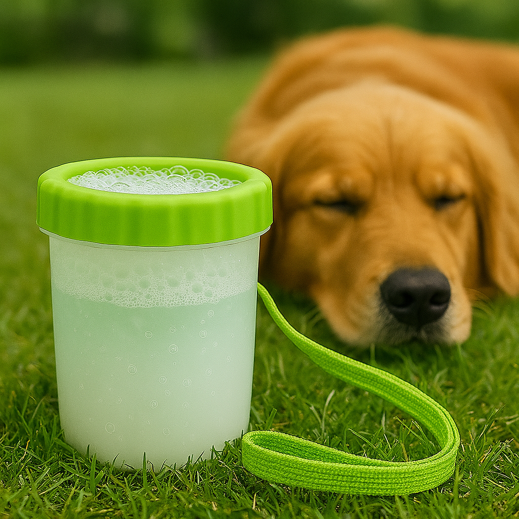 PawCup Green – Dog Paw Washer