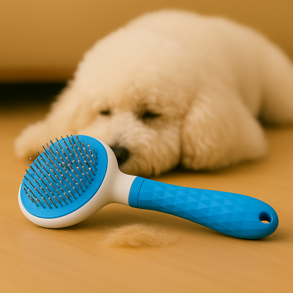 FurEase Blue – Pet Brush