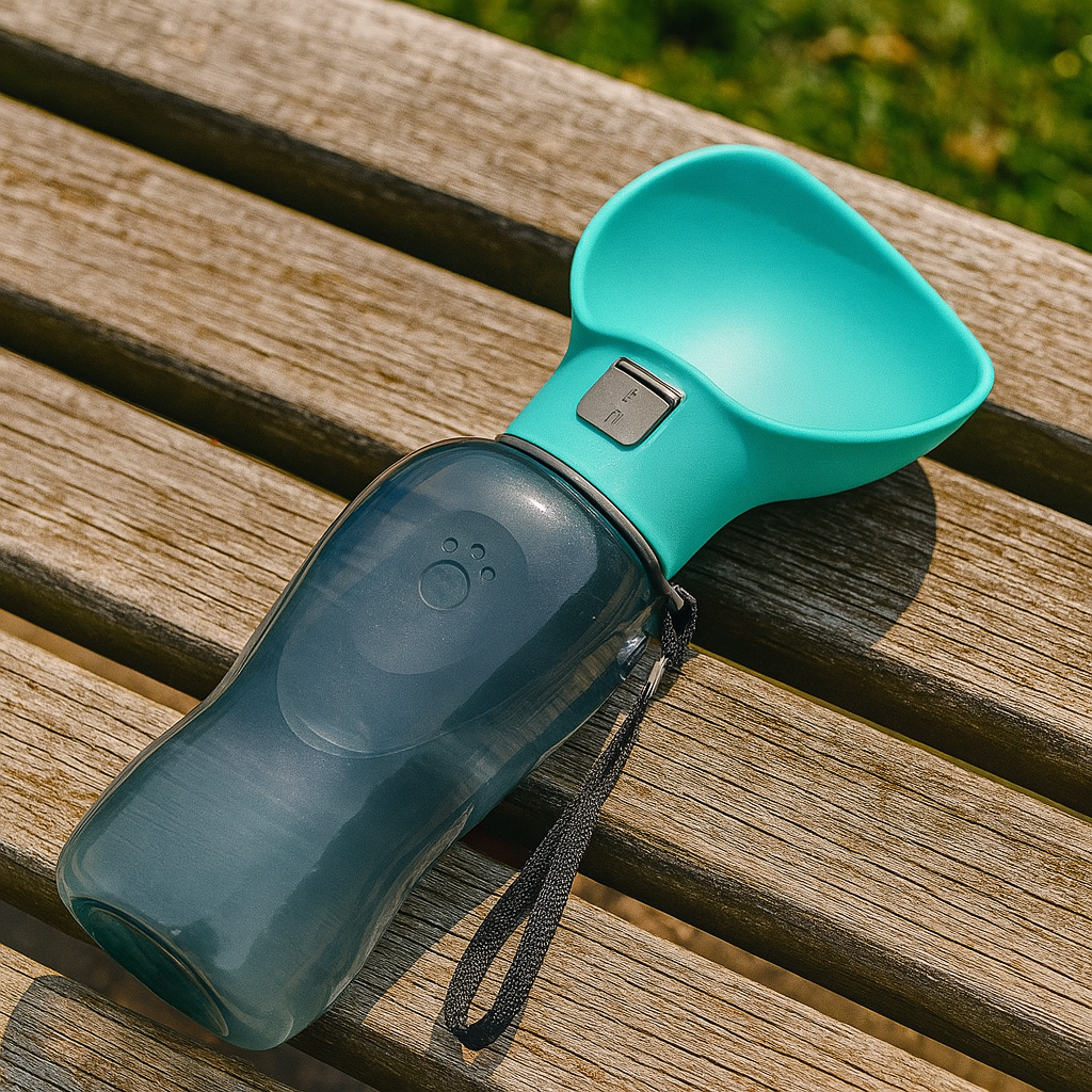 PupSip Leaf Light Blue – Pet Water Bottle