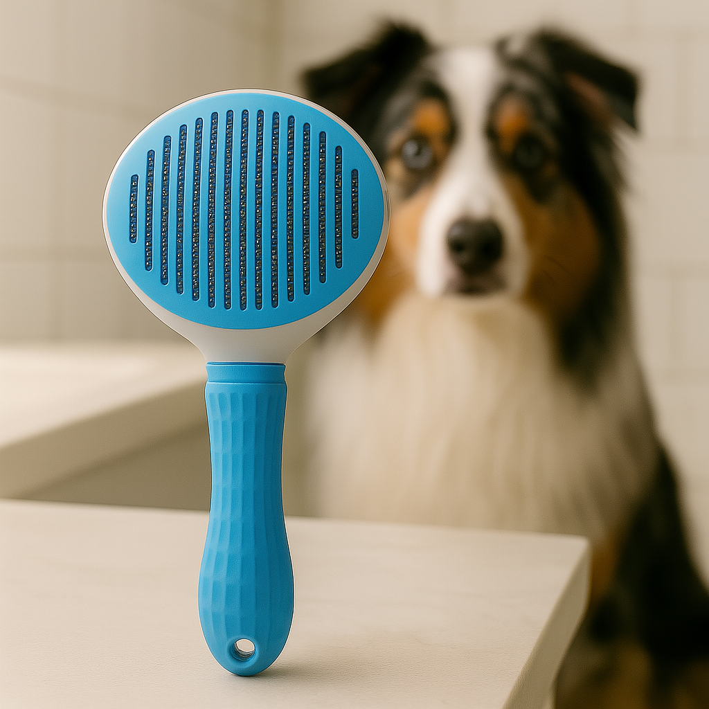 FurEase Blue – Pet Brush