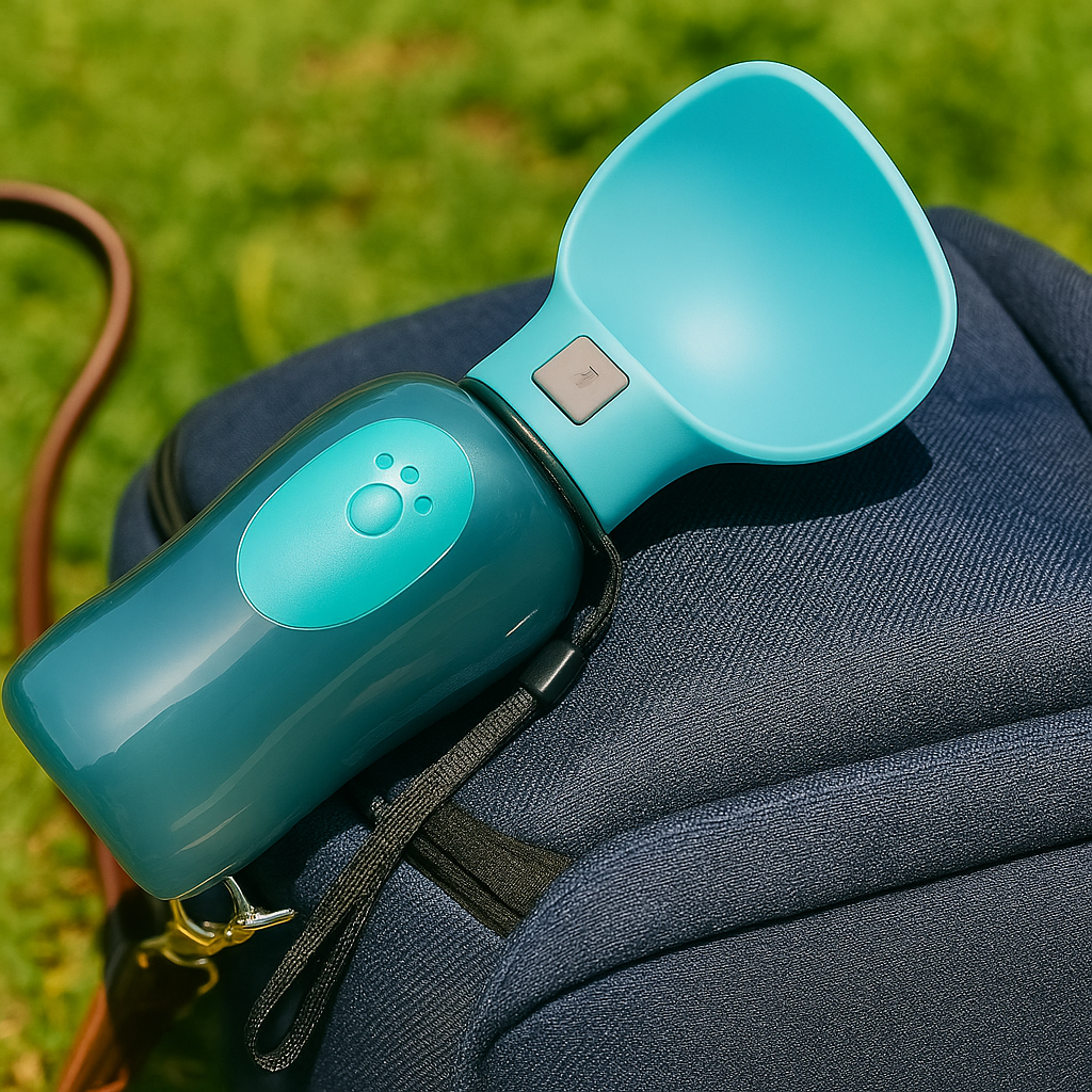 PupSip Leaf Light Blue – Pet Water Bottle