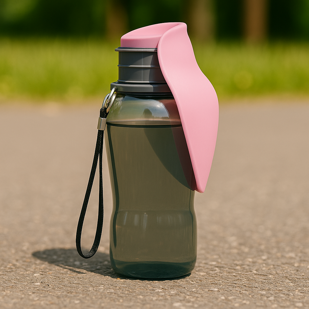 PupSip Leaf Pink Blue – Pet Water Bottle