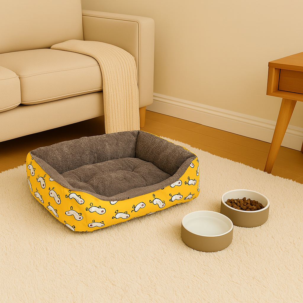 SoftiePod Ducky – Plush Dog Sofa Bed