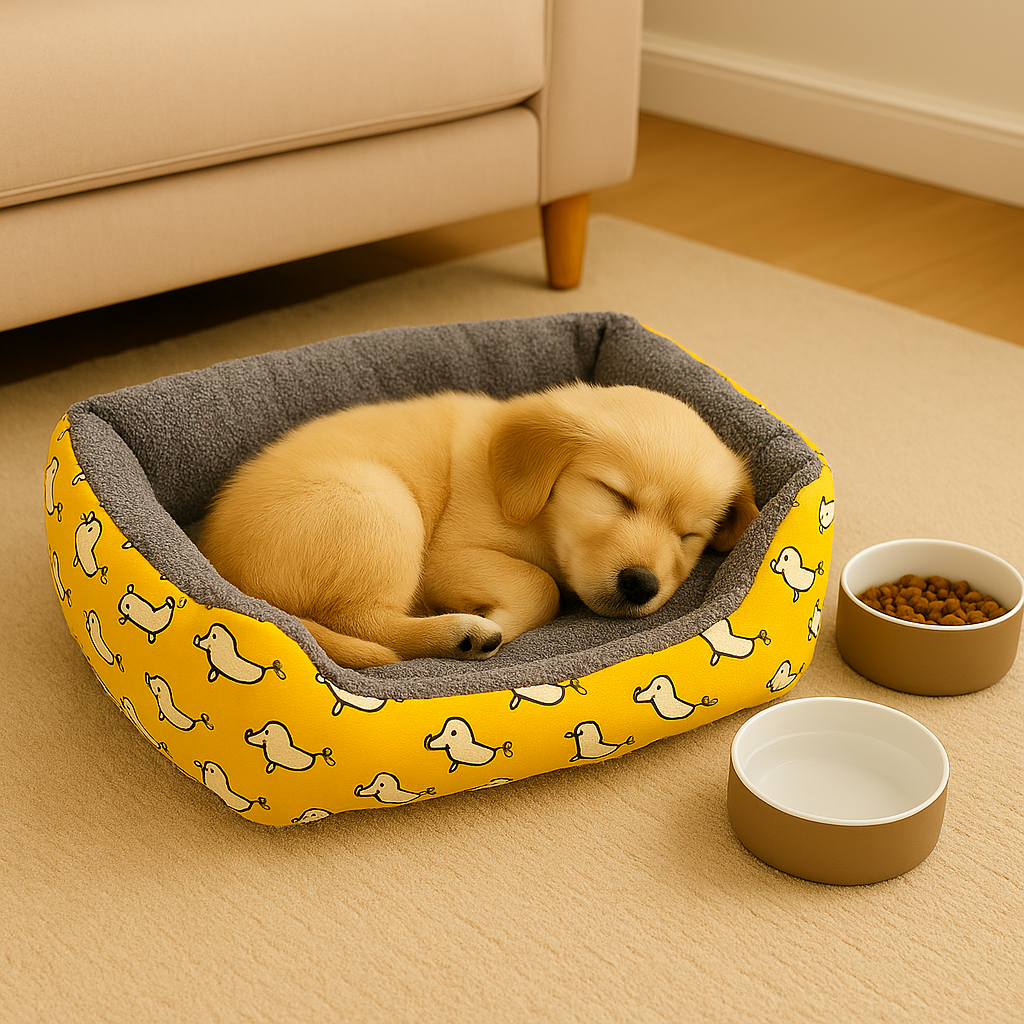 SoftiePod Ducky – Plush Dog Sofa Bed