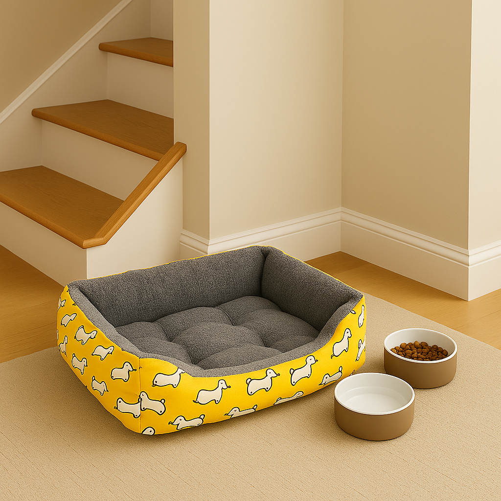 SoftiePod Ducky – Plush Dog Sofa Bed