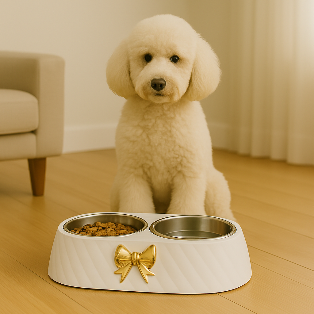 BowtieFeast White – Double Bowl