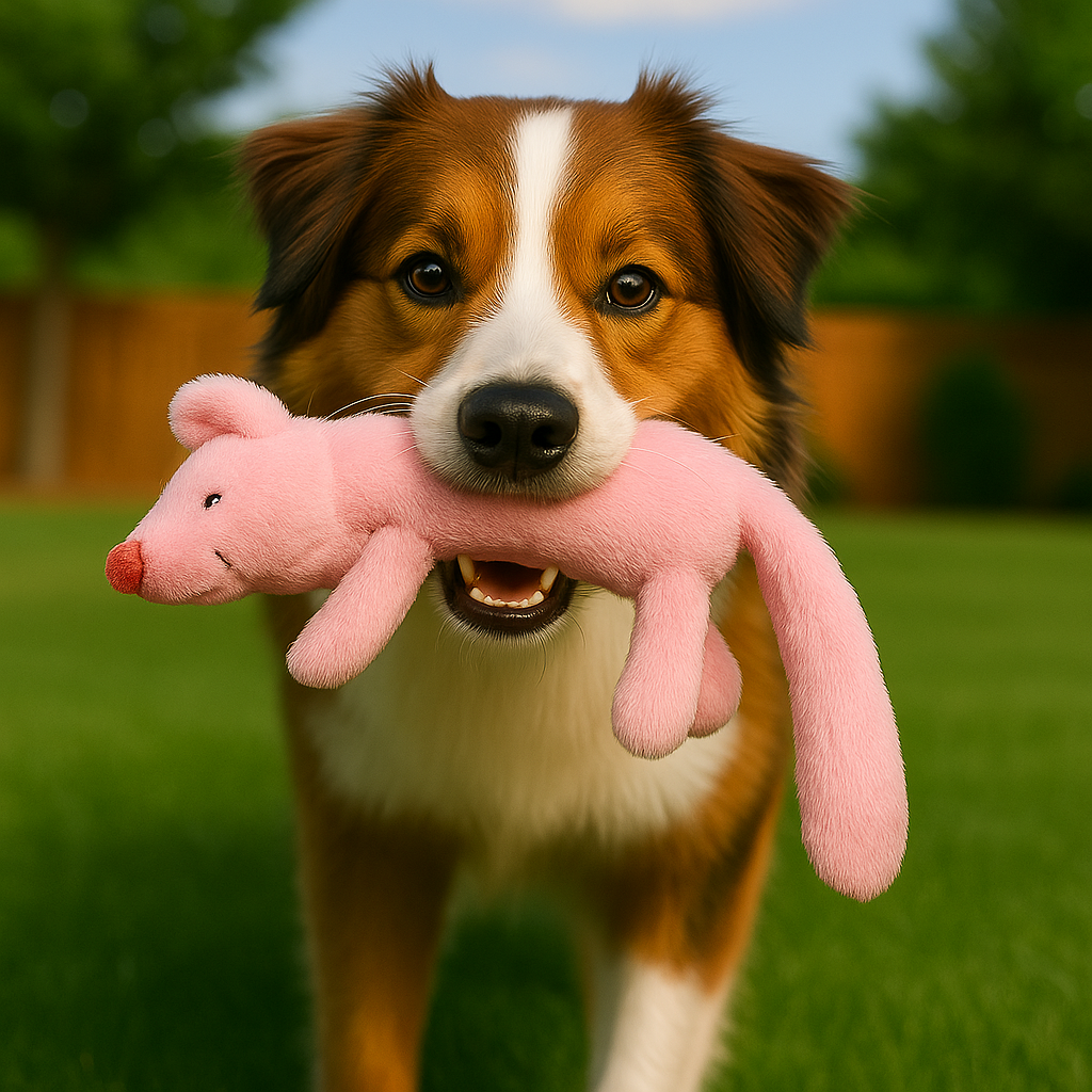 Pink Bunny – Plush Dog Toy