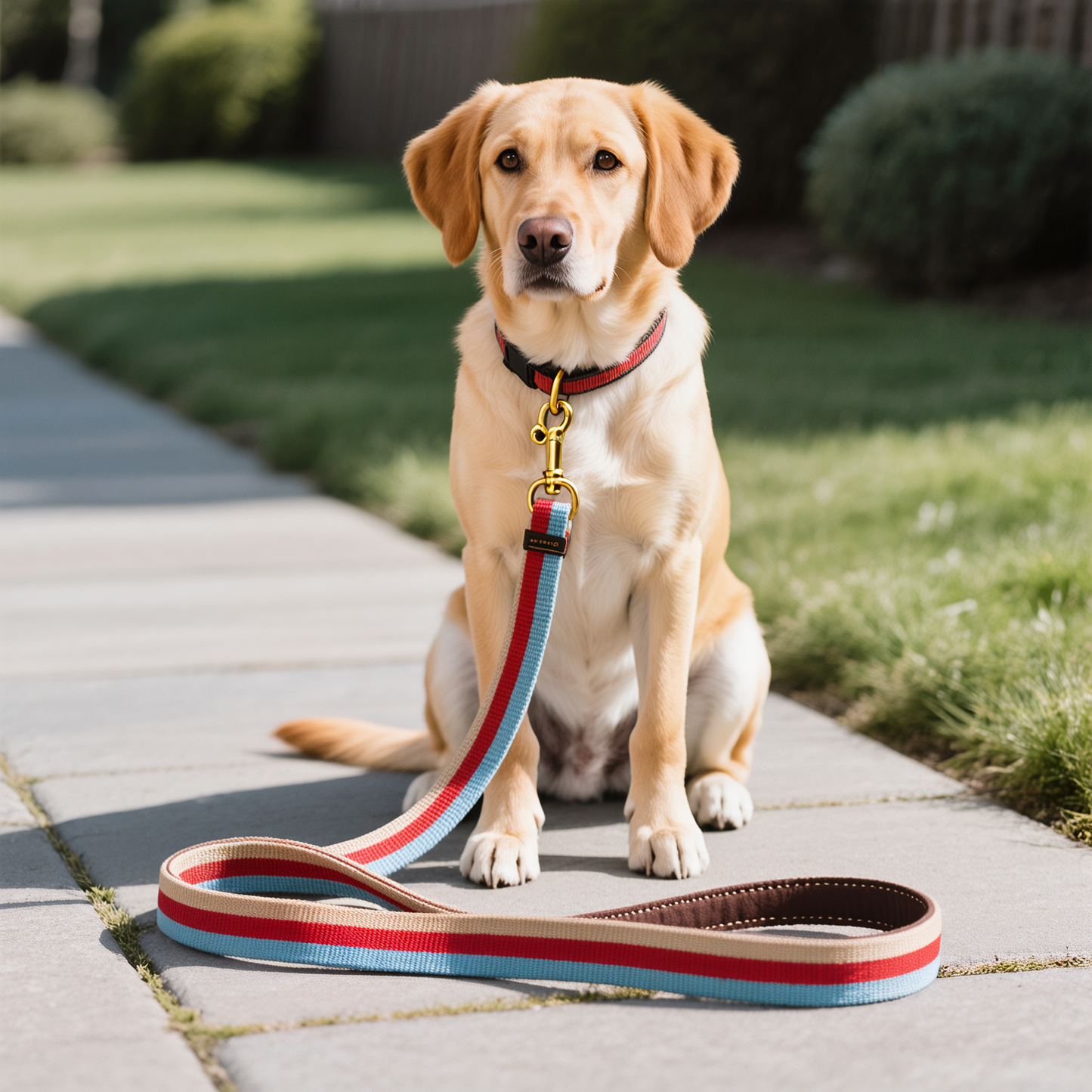 Tricolor Breeze – Canvas Dog Leash