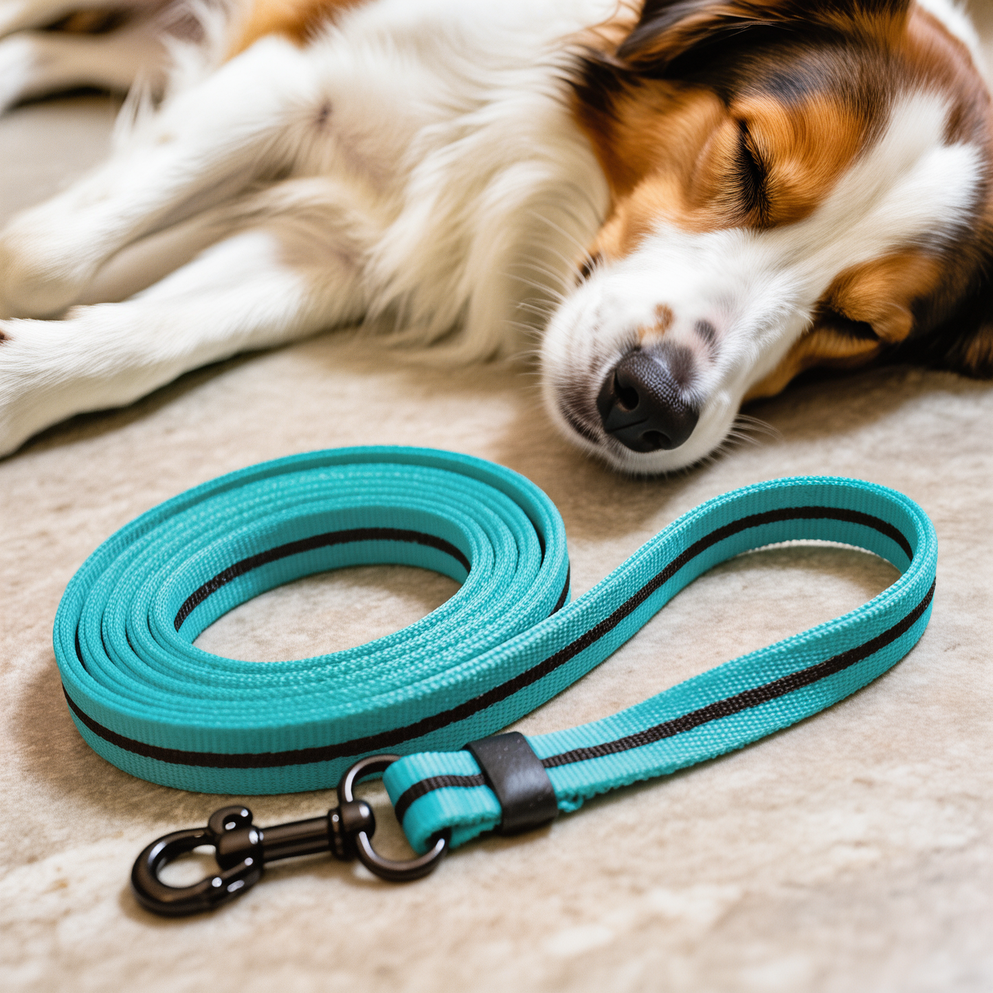 Trainie Turquoise&Black – Training Dog Leash