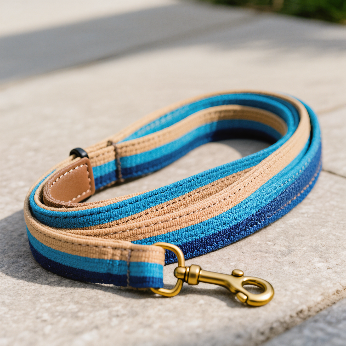 Tricolor Ocean Dune – Canvas Dog Leash