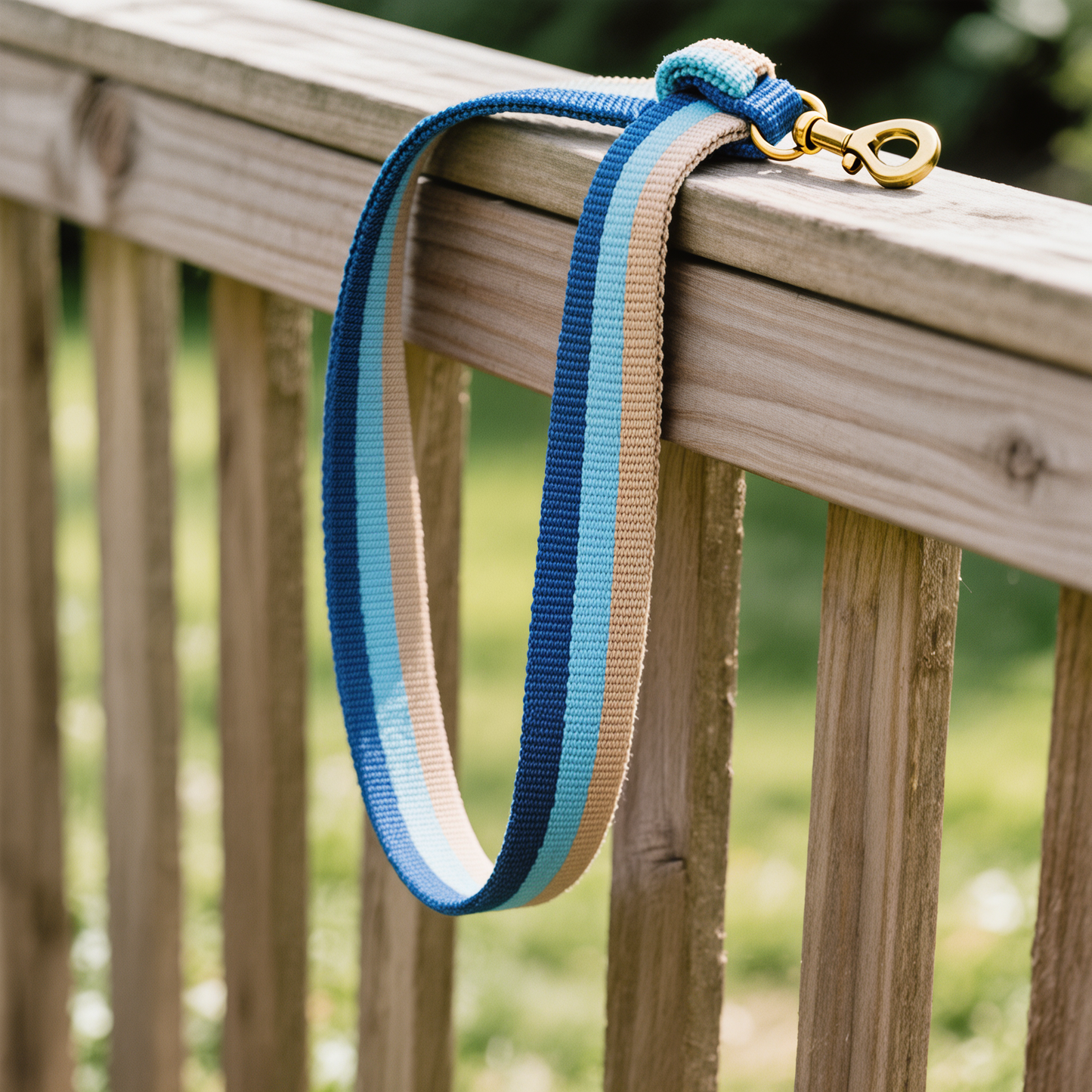 Tricolor Ocean Dune – Canvas Dog Leash