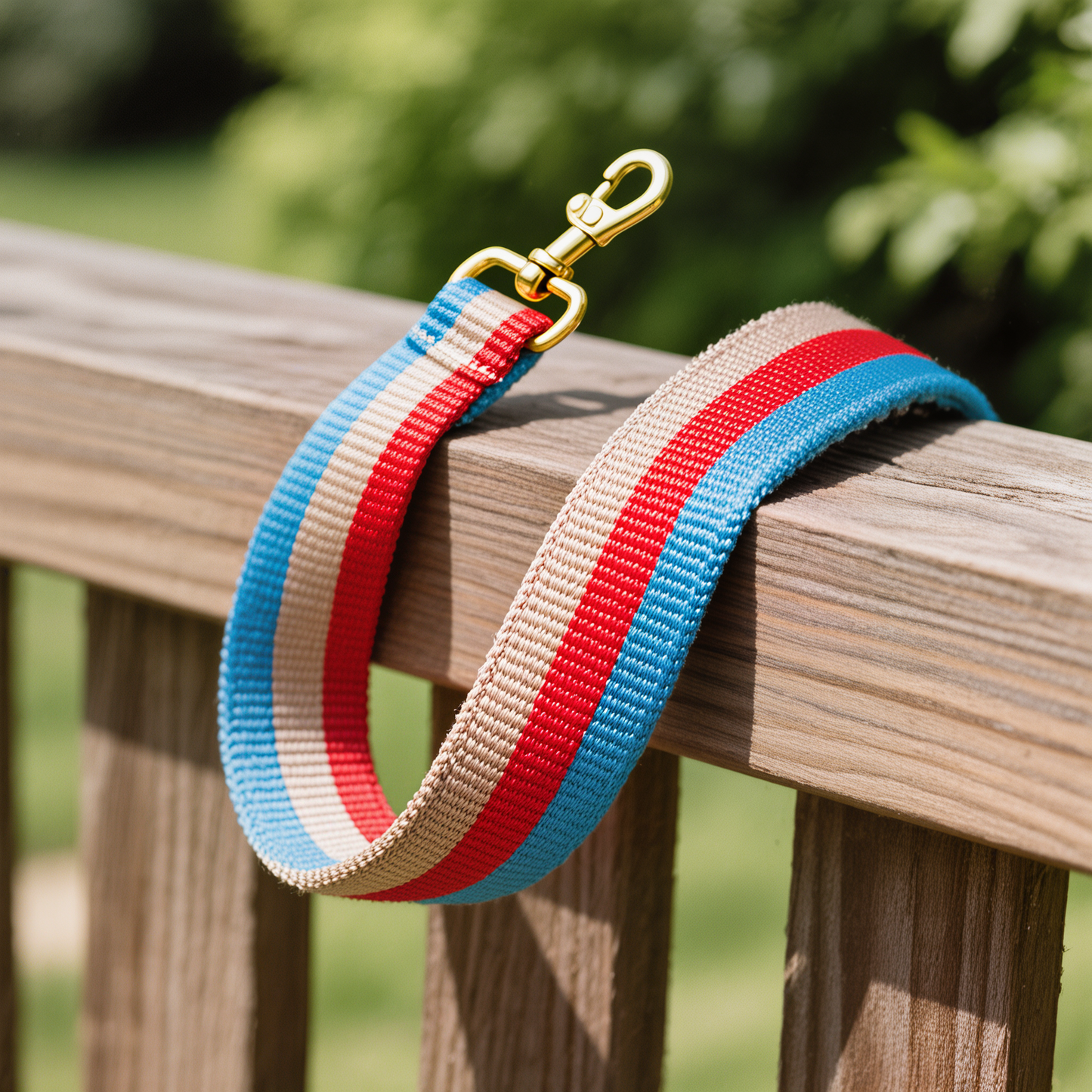 Tricolor Breeze – Canvas Dog Leash
