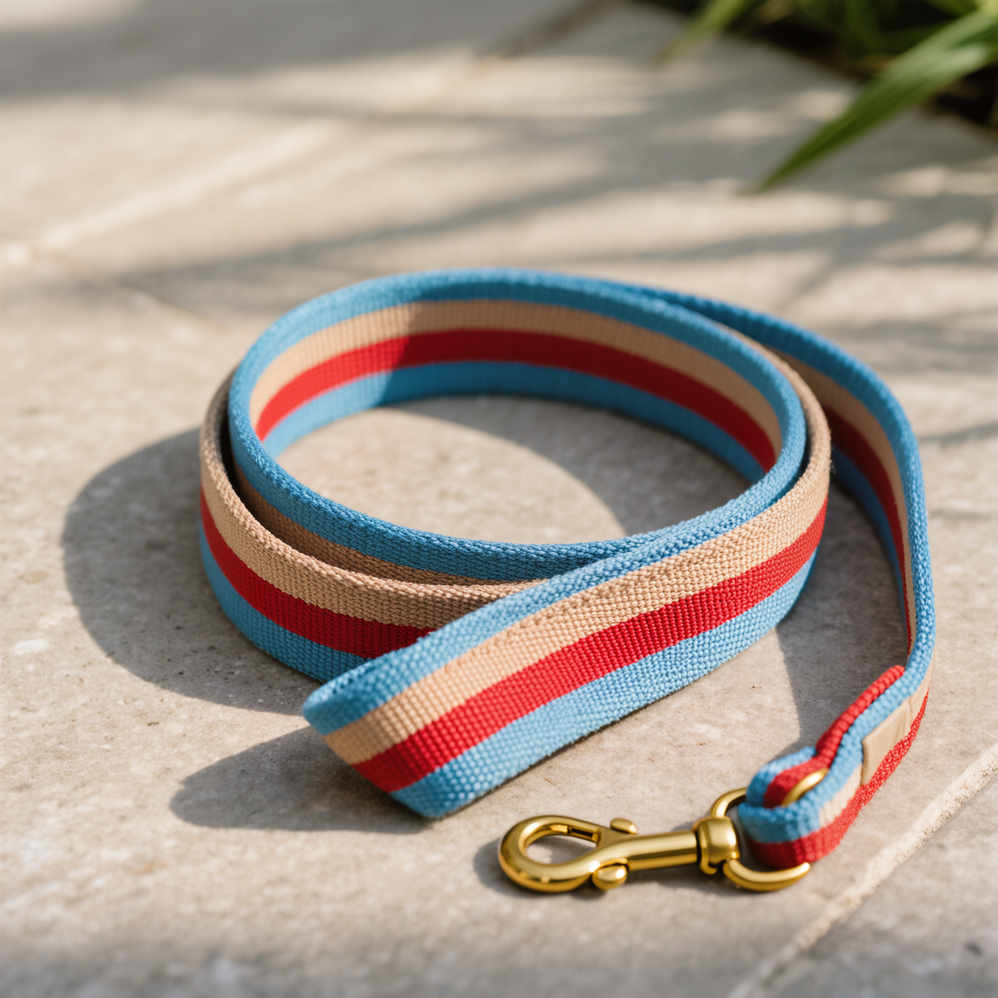 Tricolor Breeze – Canvas Dog Leash