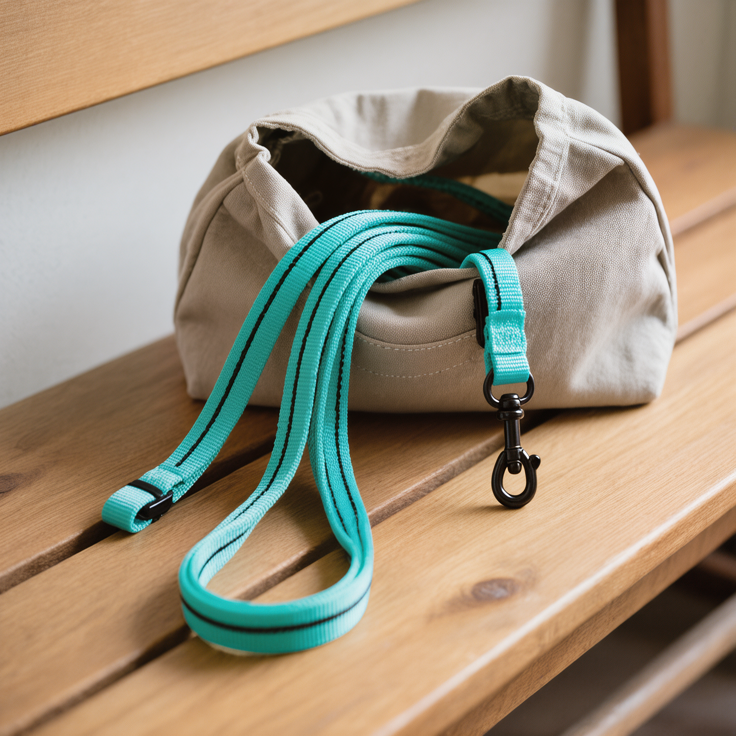 Trainie Turquoise&Black – Training Dog Leash