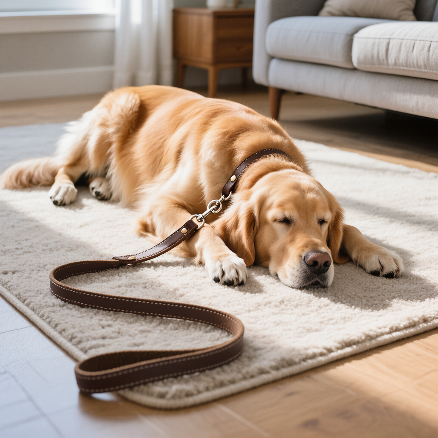 Walkie Brown – Leather Dog Leash
