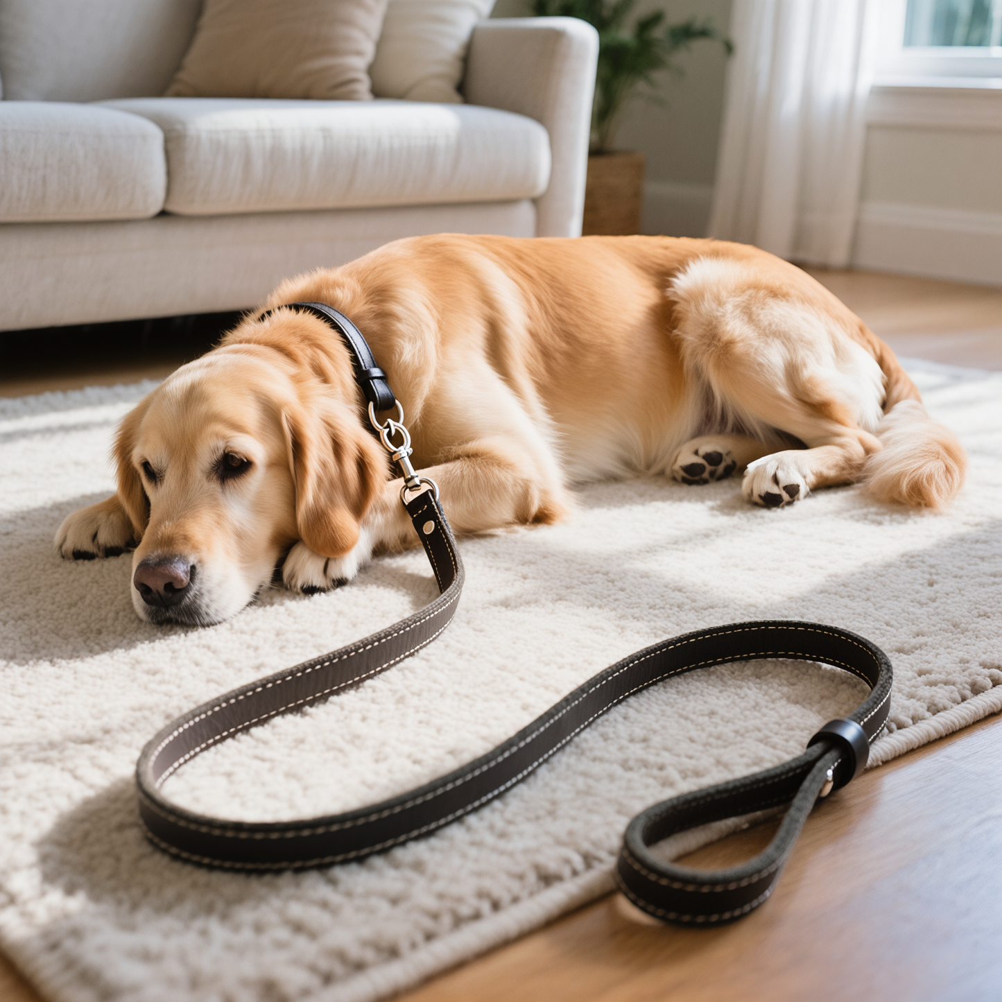 Walkie Brown – Leather Dog Leash