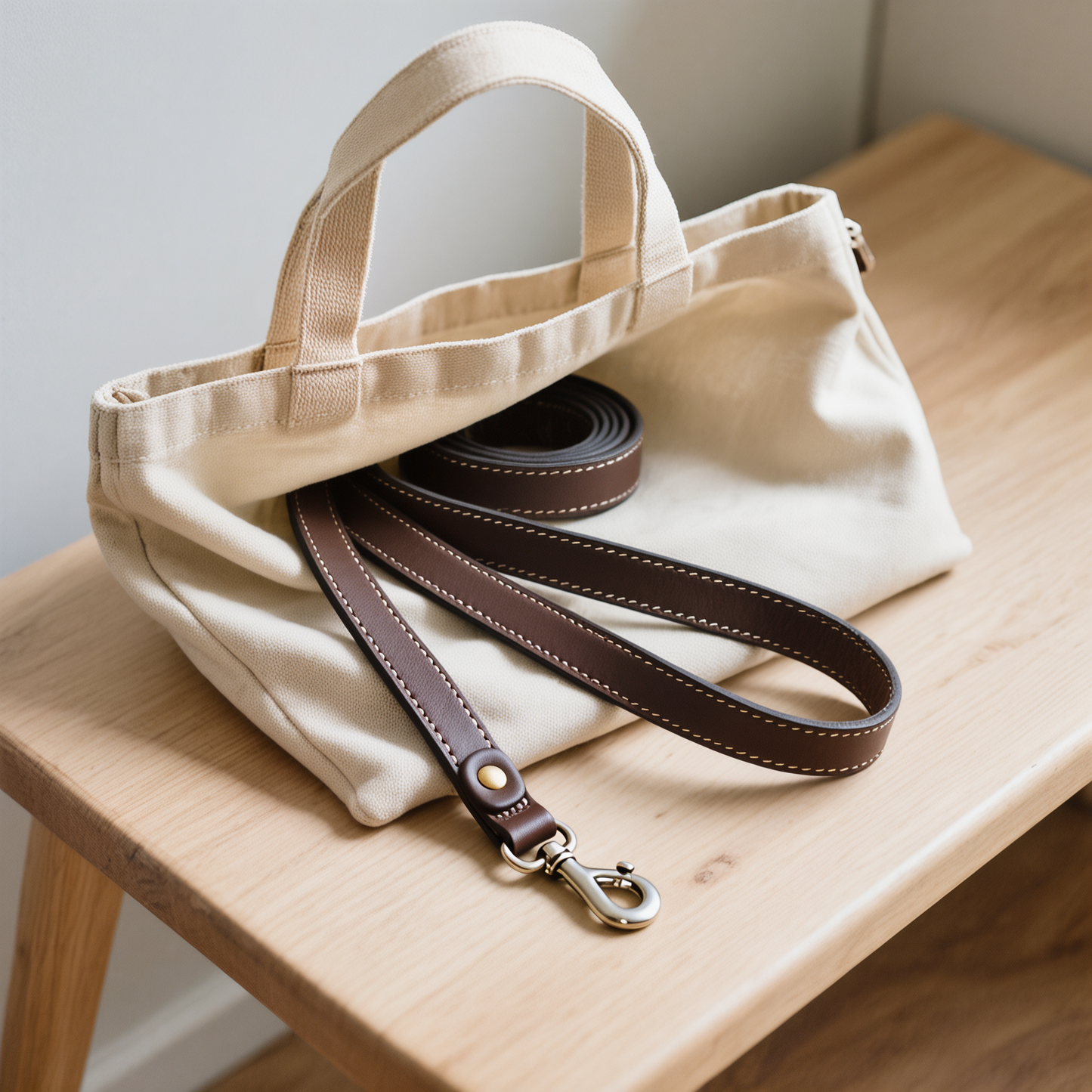 Walkie Brown – Leather Dog Leash
