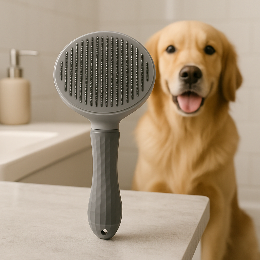 FurEase Gray – Pet Brush