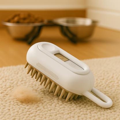FurSteam – 3 in 1 White Electric Brush