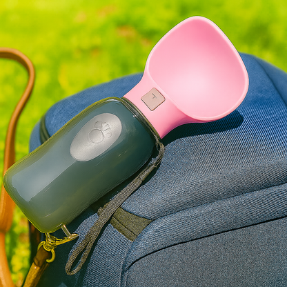 PupSip Leaf Pink Blue – Pet Water Bottle