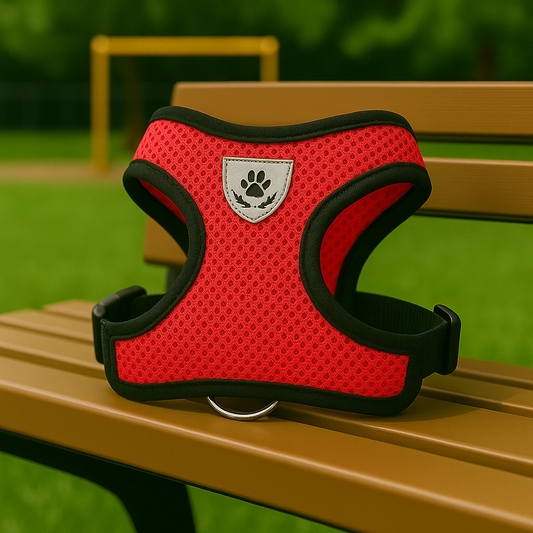 PupSafe – Red Reflective Harness & Leash Set