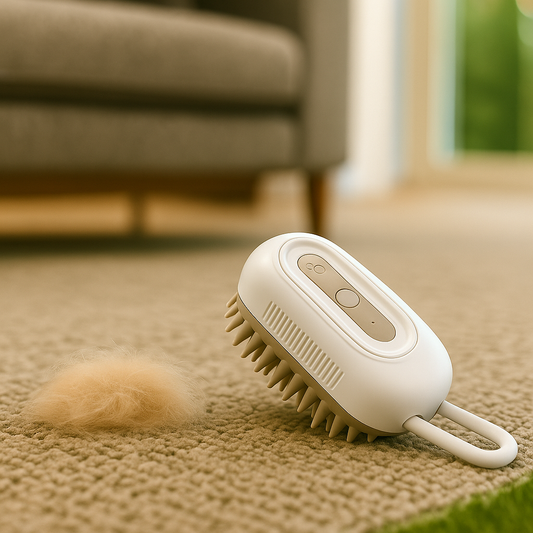 FurSteam – 3 in 1 White Electric Brush