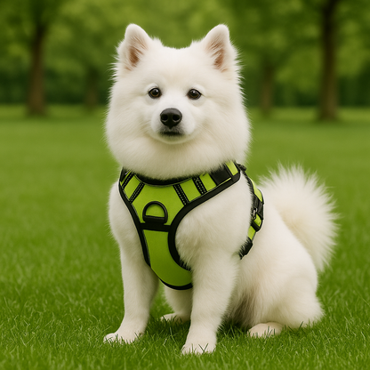 PupAir – Green Reflective Chest Vest