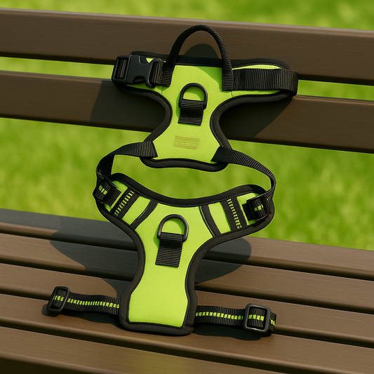 PupAir – Green Reflective Chest Vest