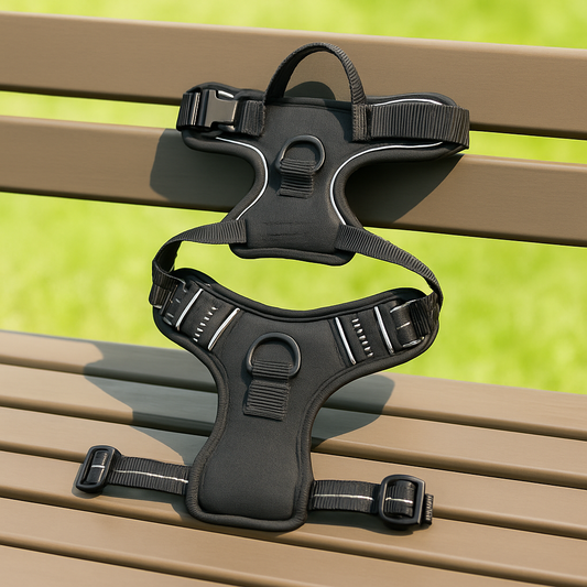 PupAir – Black Reflective Chest Vest